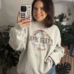 Pink Floyd Crew Neck Distressed Pullover Sweatshirt Gray Size 1X Photo 0