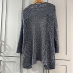 Eddie Bauer  Blue Marled Knit Open Front Cardigan Sweater Size 2XL 3/4 Sleeve Photo 1