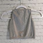 Free People NWOT Intimately  Cropped High Neck Grey Tank M/L Photo 2