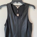 Calvin Klein Jeans Black Faux Leather Dress Size L NWT Photo 1