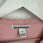 American Vintage Vintage Y2K Cottagecore Pink Floral Sweater Cardigan Size Large Coquette Photo 7