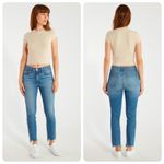 3x1 Shredded Crop High Rise Straight Jeans in Ace Size 26 Photo 1