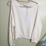 LANSTON One Shoulder Pullover in Winter Off Photo 1