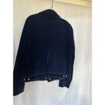 Vintage Studded Velvet Jacket Western Style Blue Jean Trucker Large Photo 1