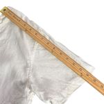 Chico's Vintage  White Linen Top Size 1‎ Medium Button Down Minimalist Coastal Photo 8