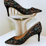 Sam Edelman  Tristan Pointed Toe Pumps in Gold Floral Fabric Print 9.5 Photo 0