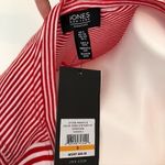 Jones New York NEW NWT  / JNY Red White 100% Cotton Stripe Sleeveless Tank Top S Photo 2