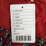 Anthropologie  Porridge Shirt‎ Womens Medium Red Bandana Backstory Tee Casual Photo 8