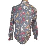 Patagonia 90s Gray Floral Casual Button Down Long Sleeve Shirt Women Size Medium Photo 1