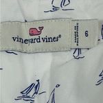 Vineyard Vines Sailboat Print Popover Half-Button Front Shirt - Size 6 Photo 8