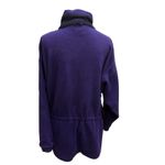 Columbia VTG  Fleece Jacket Womens Large Purple Full Zip Waist Cinch 90s Babydoll Photo 4