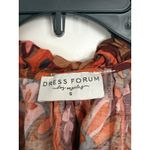 Dress Forum Los Angeles Paisley Floral Tie Front Tropical Top Boho Peasant S Photo 2