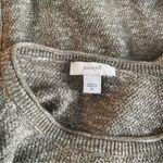 J Jill Pure Jill Easy Sweater Tunic Marled Side Slit Round Neck Size XS Brown Photo 2