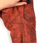 Lululemon Wunder Train High-Rise Tight 25" Denim Wash Print Autumn Red Black 2 Photo 2