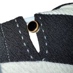 Anthropologie POSTMARK Antoia Black & White Textured Peplum Hem Top NWOT Size S Photo 4