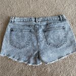 Unif Y2K Jeans Women's Shorts Acid Wash Lace Detail Shred Distressed High Waist 32 Photo 6