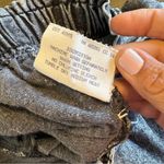 Cherokee American Vintage Acid Wash Gray Black Pleated Jeans High Waisted Mom Tiny Waist Photo 9