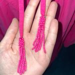 Crown & Ivy Pink Tie Back, Open Back Blouse- Large Photo 2