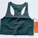 Girlfriend Collective  Paloma Sports Bra Racerback Green Size Large NEW Photo 0