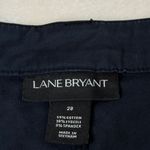 Lane Bryant  Casual Shorts Womens 28 Navy Flat Front Pockets High Waisted Lyocell Photo 10