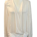 K Jordan 3X Womens Blouse Long Sleeve V Neck Smocked Waist Pullover‎ Top Cream Size undefined Photo 0
