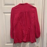 Chico's Double Cotton Gauze Pink Lagenlook Top Womens Vanity Size 1 8/10 Beachy Photo 5