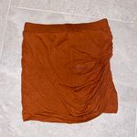 Scrunch Side Orange Skirt Photo 0