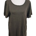 Ny Collection  Green Knit Top Eyelet Lace Sleeves NWT Size Small Green Blouse Photo 0