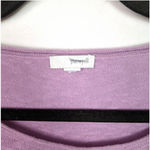 J. Jill Pure Jill Linen Asymmetrical Hem Top Lavender Pastel LG Purple Photo 2