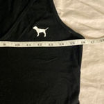 PINK - Victoria's Secret  Black Bodysuit Size M Cotton Stretch One-Piece Photo 8