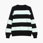 Rare Oversized Stripe Sweater Black Size XS Photo 2