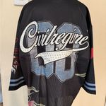 NEW Civilregime Civil Regime Our Team Football Jersey crystal embellishments M Size M Photo 4