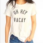 Old Navy  Oh Hey Vacay White Black Graphic T-shirt Photo 0