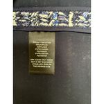 Lafayette 148 New York Womens Tweed Jacket Size 10 Blue/White Zipper Front Blue Photo 5