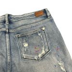 Judy Blue  Rainbow Splatter Distressed Denim Short Photo 5
