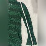 Free People  Simone Mock Neck Lace Mini Dress Green XS Photo 11