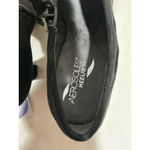 Aerosoles Woman’s Heel Rest Black Suede Size 7.5 Stacked Heel Ankle Boot Photo 4