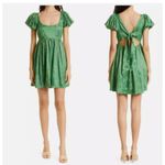 byTiMo Floral Jacquard Babydoll Mini‎ Dress Emerald Green Size XXL NWOT Photo 1