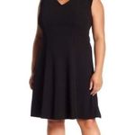 London Times NWT Black Fit Flare Cocktail Dress 3X Photo 3