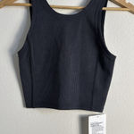 New Lululemon Size 2 Ribbed Softstreme Cropped Tank BLK Black Photo 0