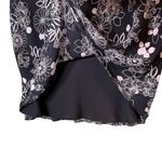Apostrophe Skirt Womens Small Black White Floral A-Line Knee Length Lined Photo 8