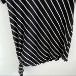 NWT Everleigh Striped Open Knit Top Short Sleeve Nordstrom Rack Tie Side Small Photo 2