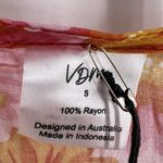 VDM the Label Orange Floral Coverup Crop Top Small New Photo 57