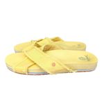 Vionic Panama Beach Malibu Yellow Fabric Crisscross Slide Sandals Women's US 10 Photo 1