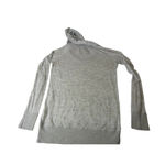 American Eagle Soft Knit Hoodie Lightweight Gray Long Sleeve Pullover Women’s Sm Photo 10