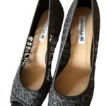 American Eagle  Women’s Open Toe Wedges Black Size 11 4” Wedge Heel NWOT. Photo 2