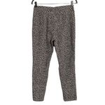 Who What Wear  Black Print Stretch Pants Size 8 Black and Cream Ankle Pants Photo 2