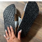 Birkenstock Metallic Silver Birkis by  silver 2 strap sandals Photo 2