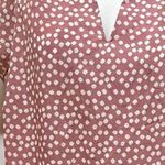 SheIn Ditsy Flower Print Blouse Pink and White Sleeveless 1X Photo 9