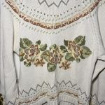 Eddie Bauer Floral Crew Neck Sweater Photo 1